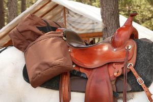 Muestra gratis de cuero de alta calidad New Dusty's Saddle Pouch, soporte para teléfono móvil para Saddle Sack Insulated Liner - Product Image 3