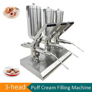 Injecteur manuel commercial de garniture pour pâtisseries, nouveau modèle, machine à commande manuelle pour beignets, churros, gâteaux feuilletés, pain, confiture, beurre de cacahuète - Product Image 1