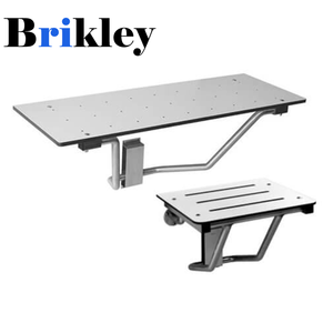 Asiento de ducha plegable de pared de acero inoxidable moderno Brikley <span class=keywords><strong>para</strong></span> hoteles hospitales - Product Image 3