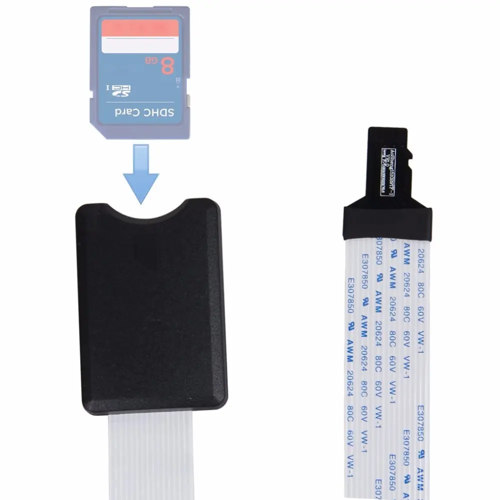 Puuoshi TECH — adaptateur de carte SD à TF, pour câble d'extension, 48cm