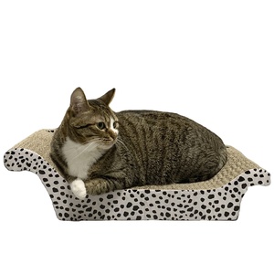 New Design <b>Sofa</b> Shape Cardboard <b>Cat</b> Scratchers Big <b>Cat</b> Scratching Board Pad Toy - Product Image 1