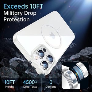Magnete bianco magnetico PC TPU trasparente custodia per <span class=keywords><strong>iPhone</strong></span> 17 16 15 14 Plus 13 <span class=keywords><strong>Pro</strong></span> Max 12 <span class=keywords><strong>11</strong></span> SE 14 <span class=keywords><strong>Pro</strong></span> 15 <span class=keywords><strong>Pro</strong></span> <span class=keywords><strong>Cover</strong></span> del telefono trasparente - Product Image 4