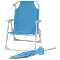 Chaise de plage pliable légère personnalisée pour enfants parapluie d'été chaise de plage de camping inclinable pliante avec parapluie à baldaquin