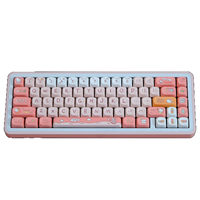 Claviers personnalisés en PBT, modèle DT503-MOA, sublimation par transfert thermique sur 5 faces, résistants à l'usure, prise en charge des langues, sans fil