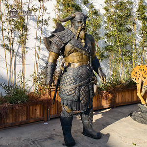 Avrupa klasik bronz <span class=keywords><strong>Viking</strong></span> savaşçı bahçe heykelleri döküm tekniği ile insan heykel - Product Image 6