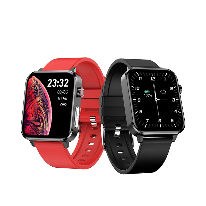 Smartwatch e86 para android e ios, relógio inteligente, tela de 2021 polegadas, ecg + ppg, temperatura corporal, a prova d' água ip68, monitoramento de atividades esportivas, novo, 1.7