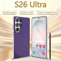 Smartphone S26 Ultra 5G avec appareil photo 108MP, écran 6,99 pouces, 22 Go + 2 To, batterie 8000 mAh, double SIM, idéal pour le gaming, les voyages et la photographie quotidienne
