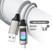 Cable de Carga Rápida USB Dual Tipo C a C con Luz Ambiental RGB de 100W para iPhone 15 16 17 Huawei Samsung Xiaomi iPad