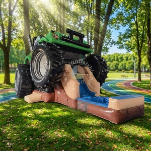 Structure gonflable <span class=keywords><strong>Monster</strong></span> Truck de haute qualité avec toboggan, combo personnalisé pour la location - Product Image 1