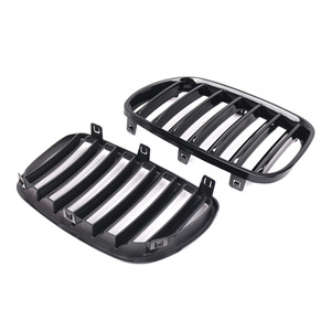 Rejilla de parachoques delantero BMW E83, negro brillante, línea única, plástico ABS, para modelos 2007-2010 - Product Image 2