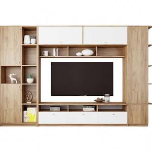 Portable Wood <b>TV</b> <b>Stand</b> Cabinet Modern Luxury Rolling <b>TV</b> Rack Space Saving Furniture for Living Room Fits <b>65</b>"+ <b>TVs</b> - Product Image 5