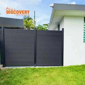 Panneau de clôture WPC moderne à faible entretien, embossé, pour les zones climatiques côtières <span class=keywords><strong>et</strong></span> les maisons de chantier - Product Image 4