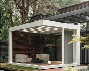 <span class=keywords><strong>Pergola</strong></span> Motorizzata Impermeabile con Tetto a Lamelle in Lega di Alluminio di Lusso per Giardino, Patio, Bordo Piscina, Terrazza e Cortile con Protezione UV - Product Image 2