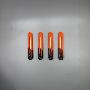 Utility Knife 18mm Orange Plastic Blade Stainless Steel Safety Cutter For Paper Unpacking Tools - Product Image 1
