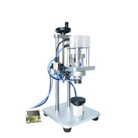 Machine de capsulage pneumatique semi-automatique Henwi pour bouteilles en verre et ampoules – Presse manuelle
