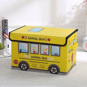 Glossy American Style Cartoon Character-Shaped Double-Handle Flip Top <b>Foldable</b> Rectangle Storage <b>Box</b> 35L Capacity for Organizing - Product Image 4