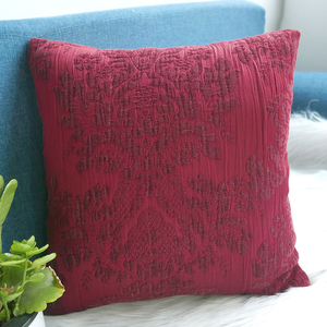 Jacquard Chenille Cushion Cover <strong>Red</strong> Decorative <strong>Pillow</strong> Sofa <strong>Pillow</strong> <strong>Cases</strong> 38x38cm Stock Wholesale - Product Image 1
