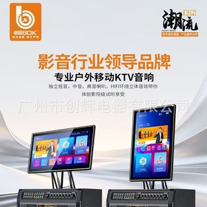 Bok Karaoke Speaker 19.5 Inch <b>Foldable</b> Screen Android System Outdoor Portable <b>Trolley</b> Speaker - Product Image 2