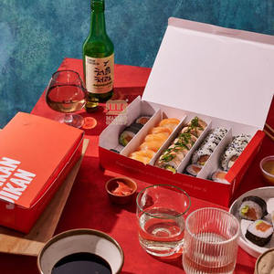 Caja <span class=keywords><strong>de</strong></span> cartón desechable para sushi <span class=keywords><strong>con</strong></span> logotipo personalizado impreso, caja <span class=keywords><strong>de</strong></span> sushi para llevar, caja <span class=keywords><strong>de</strong></span> sushi para llevar <span class=keywords><strong>con</strong></span> división, venta al por mayor - Product Image 2