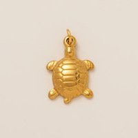 Collier en or 18 carats, accessoires de bijouterie, série Océan, pendentif tortue, homard, baleine de haute qualité, fabriqué en acier inoxydable durable