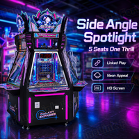 Pousse-pièces d'arcade original pour salles d'arcade, construit comme une machine d'arcade avec jeu à 5 joueurs et fonction de liaison, et offre de machines de jeu