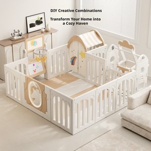 Parc <span class=keywords><strong>de</strong></span> jeux pour enfants en HDPE moderne, <span class=keywords><strong>de</strong></span> luxe, extensible et emboîtable, <span class=keywords><strong>facile</strong></span> à plier, pour bébé - Product Image 2