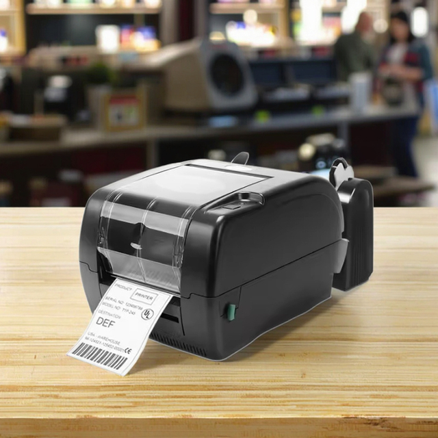 TSC TTP345 Desktop Cloth Tags Thermal Transfer Printer 300dpi Compact USB Barcode Label Printer in Stocks