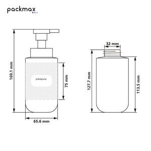 Bouteille de shampoing personnalisée en PET dégradé de 300 ml avec pompe à pression - Contenant de gros pour gel douche et lotion corporelle de haute qualité - Product Image 4