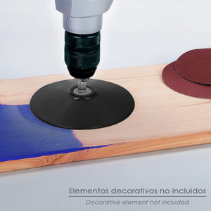 Piastra per trapano in nylon Ø 125 mm con gambo - Product Image 5