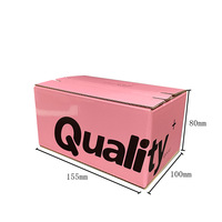 Cajas de Envío Autoarmables Rosas con Logotipo Personalizado en Relieve, Ecológicas, Reciclables y de Alta Calidad para Regalos, Perfumes y Comercio Electrónico