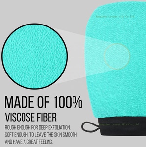 Prodotto per la cura della pelle 150D spugna di viscosa singola Scrub per il corpo marocchino Hammam esfoliante guanto per la pulizia del corpo guanto da bagno naturale - Product Image 5