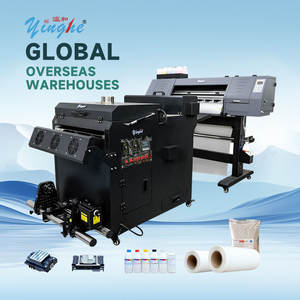 Yinghe เครื่องพิมพ์เสื้อยืด2หัวพิมพ์ DTF XP600ขนาด60ซม. พร้อมตลับหมึกสีใหม่รับประกัน1ปีแบบม้วนเป็นม้วน - Product Image 1