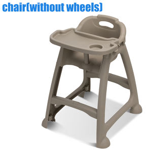 Silla de Comedor para Bebé Ajustable y Cómoda, Desmontable, Apilable, Silla Infantil de Patas Altas con Bandeja para Restaurante - Product Image 2