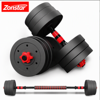 Haltères en PVC écologiques pour hommes, barre et kettlebell 2 en 1 4 en 1, poids réglable détachable, fitness maison, dortoirs