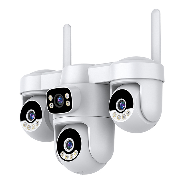 4MP Dual-Lens Solar Security Camera 12000mAh Battery Pan/Tilt Tracking Full Color Night Vision AI Human Detection