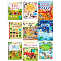 Autocollant en couleur réutilisable pour enfant et fille, impression personnalisée de livre