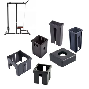 Universal <b>Plastic</b> Square Tube Connector 60mm-50mm Reducer for Gym Rack & Metal Frame Construction - Product Image 3