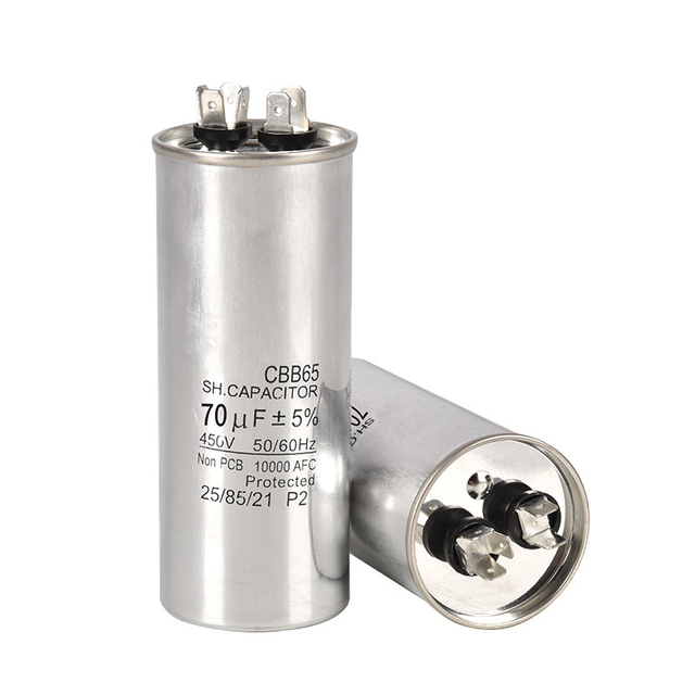 CBB65 air Conditioner Capacitor 70uf Customized Generator Capacitor Refrigerator Capacitor