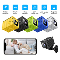 Caméra de surveillance domestique compacte W05 HD 1080P de type conteneur, sans fil, WiFi, vision nocturne infrarouge, enregistrement vidéo et photo