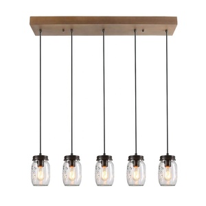 Trang Trại Truyền Thống Treo Ánh Sáng Đa Bóng Đèn <span class=keywords><strong>LED</strong></span> Bằng Gỗ Bóng Đèn Chùm Đèn Cho Chiếu Sáng Nhà Mặt Dây Chuyền Đèn Cho Nhà - Product Image 4