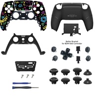 Kit complet de boutons pour coque de manette PS5, remplacement de la coque arrière, compatible avec BDM-010/020/030/040/050/060 DS5