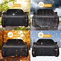 Housse de voiture en aluminium multicouche épaissie, réfléchissante aux rayons du soleil, anti-grêle et anti-neige, protection extérieure pour véhicule