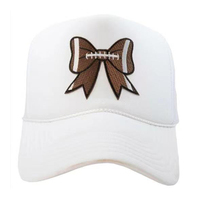 Mini-patchs personnalisés en forme de nœud brodés thermocollants pour casquettes et vêtements (baseball, football) – Vente en gros