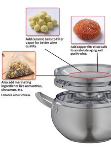 Petit équipement <span class=keywords><strong>de</strong></span> <span class=keywords><strong>brassage</strong></span> en plein air, distillation intégrée portable, alambic à <span class=keywords><strong>eau</strong></span> <span class=keywords><strong>de</strong></span> <span class=keywords><strong>mer</strong></span>, cuisinière à gaz <span class=keywords><strong>de</strong></span> terrain - Product Image 4