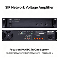 Amplificateur de tension réseau SIP professionnel compatible avec Asterisk Avaya 3CX, système PA 100V, amplificateur de sonorisation IP