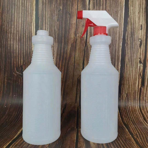 Pulverizador de niebla ajustable, botella de spray para limpieza del hogar, botella de agua vacía de 32 oz, cilindro con tapa roja y azul - Product Image 3