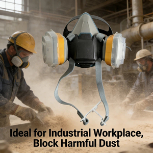 Masque respiratoire pour la retouche automobile + cartouches filtrantes A1, kit respiratoire pour fumées de soudage + <span class=keywords><strong>P3</strong></span> + cartouches filtrantes pour vapeurs organiques - Product Image 4