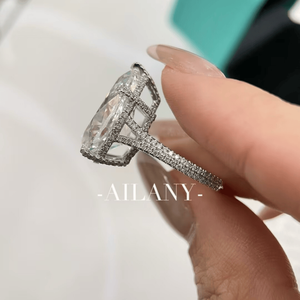 IGI-Zertifizierter 1-10 Karat Labor-Diamant Birnenförmiger PT950 Platin Luxus-<span class=keywords><strong>Ring</strong></span> mit Eingefügten Diamanten für Hochzeit und Verlobung - Product Image 5