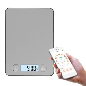 Báscula inteligente Digital LCD, báscula electrónica para hornear para el hogar, Bluetooth conectado con aplicación, medida de alimentos para el cuidado de la cocina - Product Image 1
