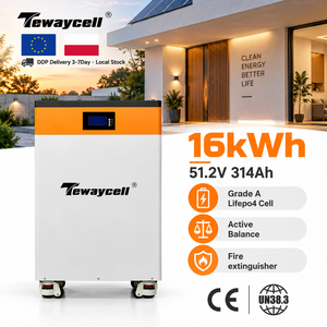 Batterie LiFePO4 Tewaycell Grade A 16kWh 51.2V 314Ah avec équilibrage actif et extincteur, entrepôt Pologne, pour ESS domestique - Product Image 1